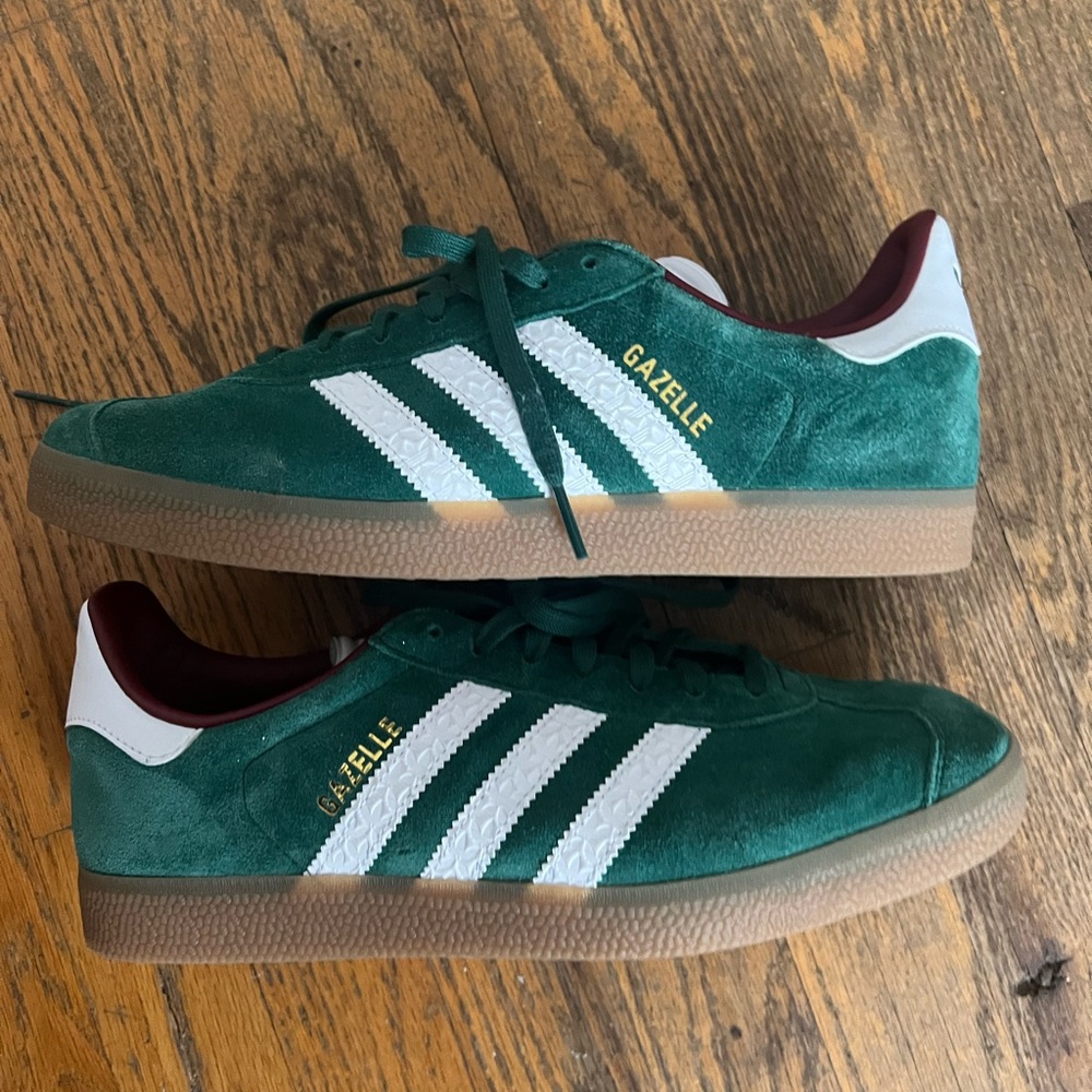 Adidas Gazelles in Collegiate Green
